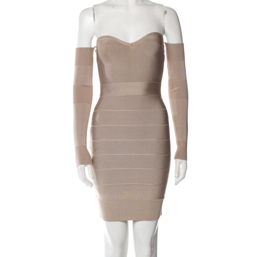 Hervé Léger Strapless Sweetheart Icon Dress - XS
